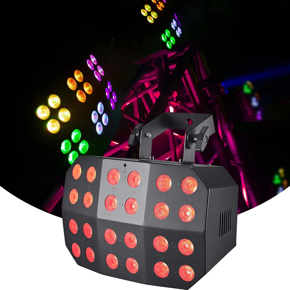 Spider Wash Light  - RGBWA UV - Battery Powered -Wireless DMX