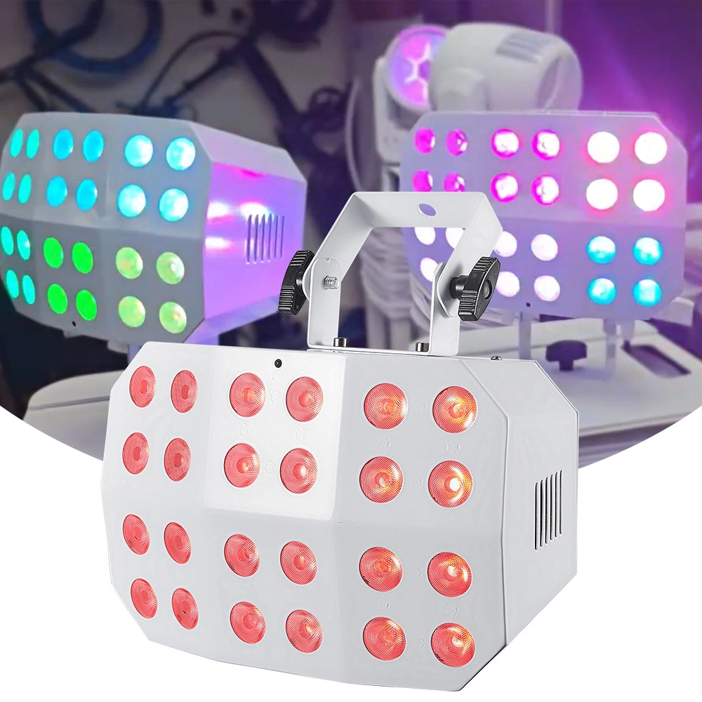 Spider Wash Light  - RGBWA UV - Battery Powered -Wireless DMX