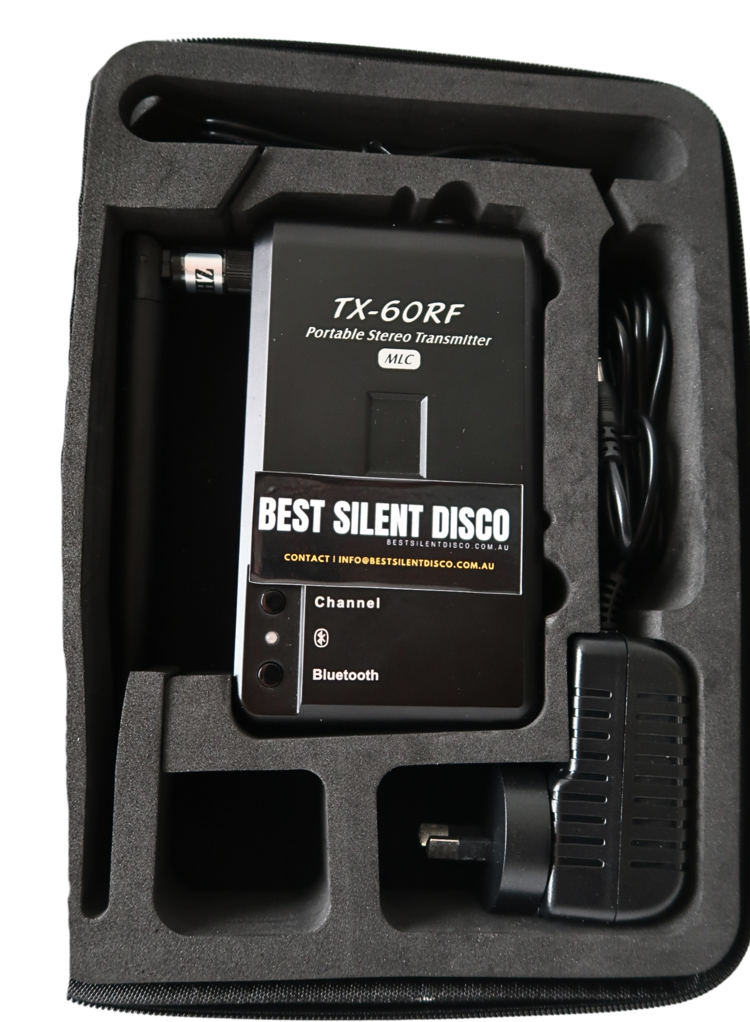 Best Silent Disco Transmitter 3-Channel Bluethooth TX-60RF