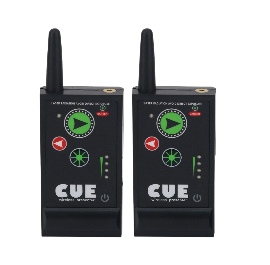 Cuelight ProfessionalPresenter Clicker Pack | 1 Receiver + 2 Transmitters for PowerPoint Presentation