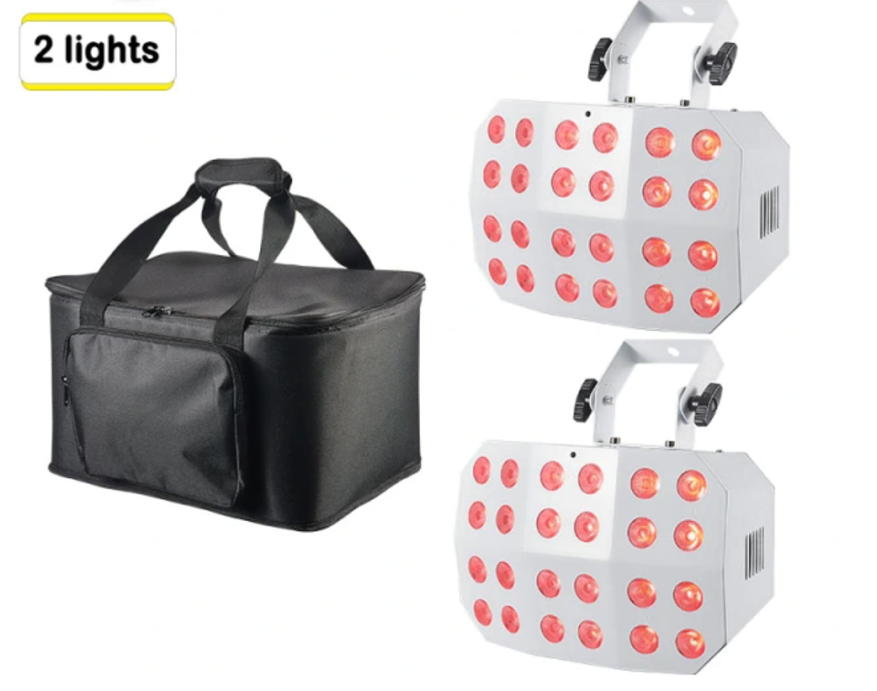 Spider Wash Light  - RGBWA UV - Battery Powered -Wireless DMX